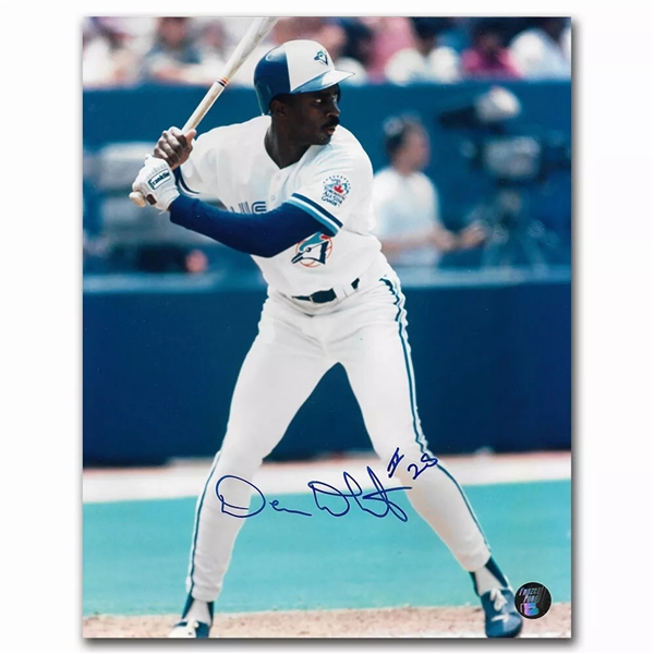 Devon White Autographed Toronto Blue Jays 8X10 Photo