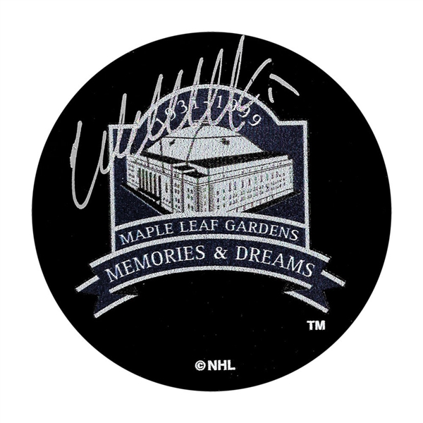 Wendel Clark Autographed Maple Leaf Gardens Memories & Dreams Puck