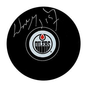 Wayne Gretzky Autographed Edmonton Oilers Puck