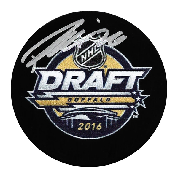 Patrik Laine Autographed 2016 NHL Entry Draft Puck