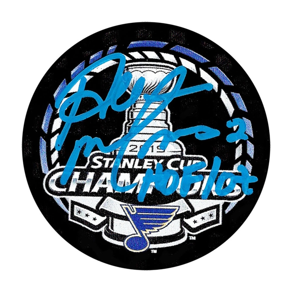 Al MacInnis Autographed St. Louis Blues 2019 Stanley Cup Champions Puck