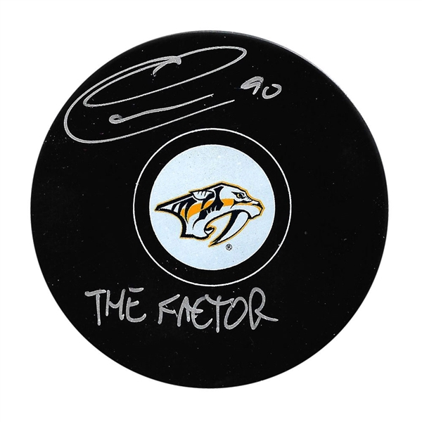 Ryan OReilly Autographed Nashville Predators Puck w/THE FACTOR Inscription