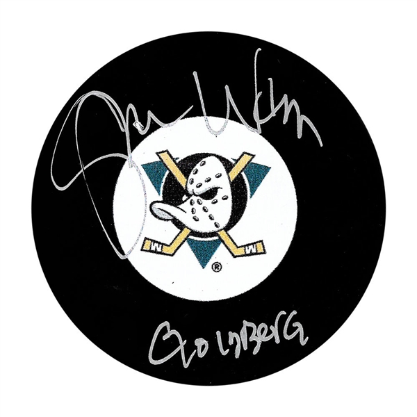 Shaun Weiss  Autographed Mighty Ducks Puck w/GOLDBERG Inscription