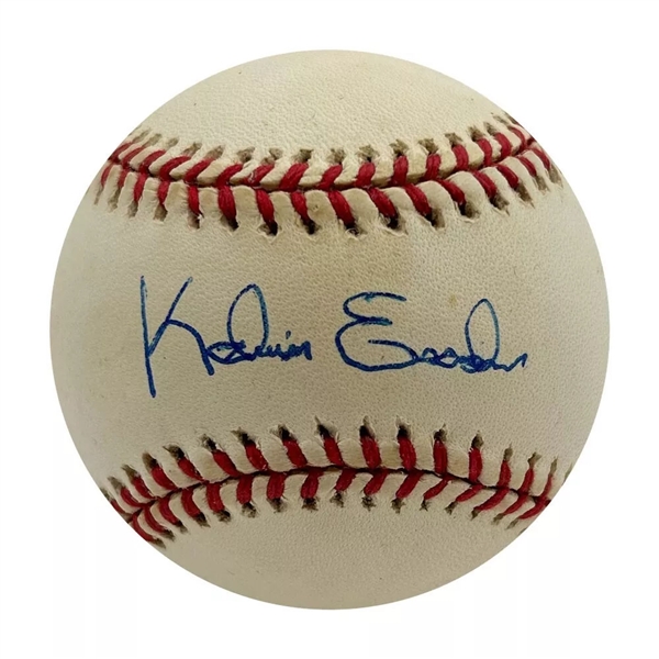 Kelvim Escobar Autographed Official American League Baseball - Warm-Up Used