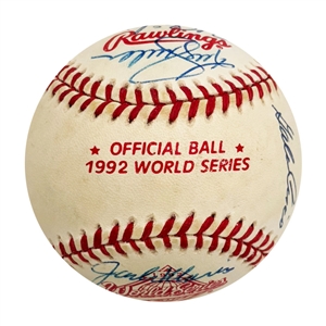 1992 Toronto Blue Jays Multi-Signed World Series Baseball