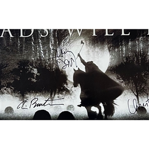 Johnny Depp, Christina Ricci & Tim Burton Autographed Sleepy Hollow Full-Size Original Movie Poster