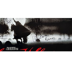 Johnny Depp, Christina Ricci & Tim Burton Autographed Sleepy Hollow Full-Size Original Movie Poster