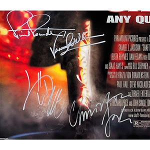 Samuel L. Jackson, Christian Bale, Busta Rhymes & More Autographed Shaft Full-Size Original Movie Poster