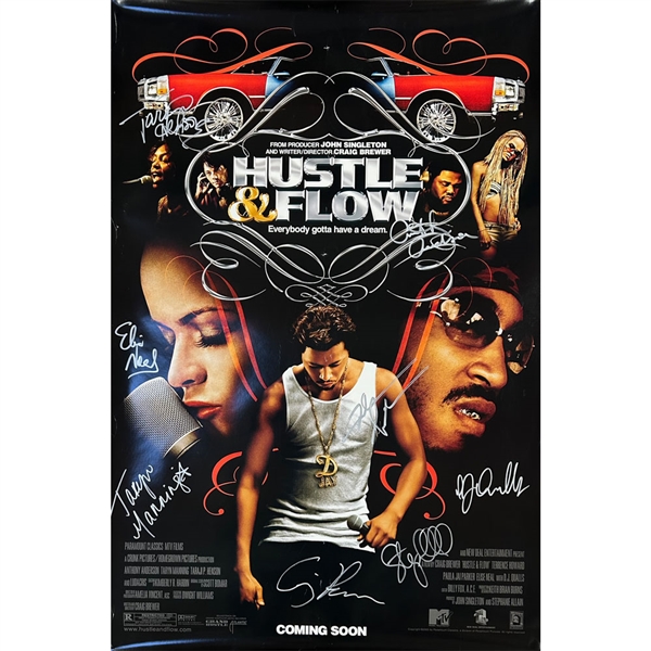 Taryn Manning, Elise Neal, Anthony Anderson & More Autographed "Hustle & Flow" Original Movie Poster