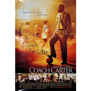 Ken Carter Autographed "Coach Carter" 13X19" Poster