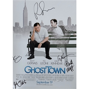 Ricky Gervais, Greg Kinnear, Kristen Wiig, & More Autographed Ghost Town 11X17 Poster