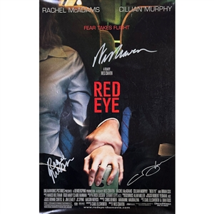 Rachel McAdams, Cillian Murphy & Wes Craven Autographed "Red Eye" 11X17" Poster 