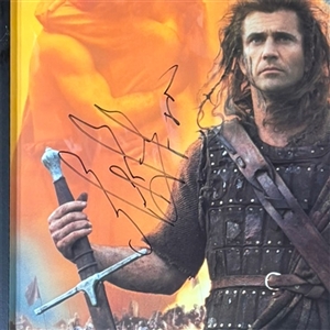 Mel Gibson Autographed Braveheart Framed Full-Size Original Movie Poster