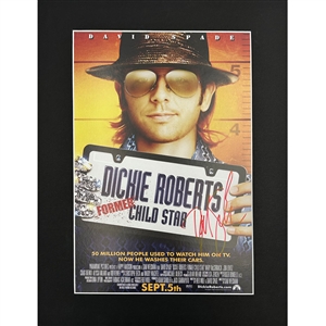 David Spade Autographed "Dickie Roberts" Matted Poster