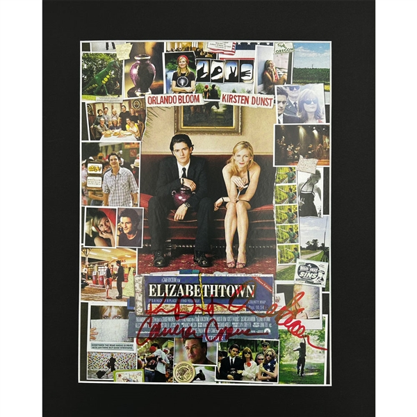 Kirsten Dunst, Orlando Bloom & Cameron Crowe Autographed "Elizabethtown" Matted Poster