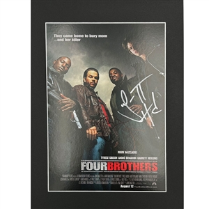 Mark Wahlberg & Garrett Hedlund Autographed "Four Brothers" Matted Poster