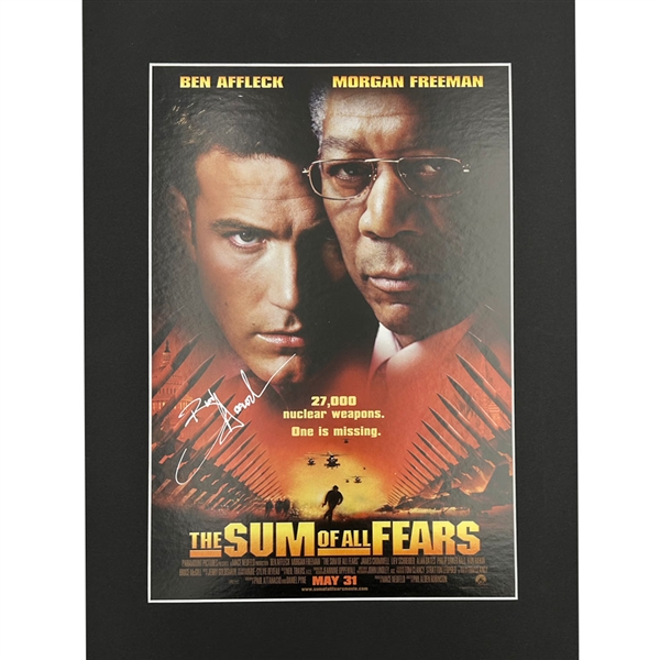 Ben Affleck Autographed "The Sum of All Fears" Matted Poster