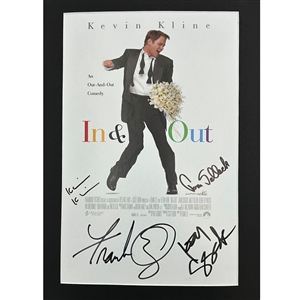 Kevin Kline, Tom Selleck, Joan Cusack & Frank Oz Autographed "In & Out" Matted Poster