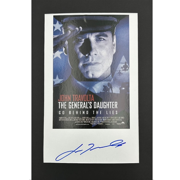 John Travolta Autographed "The Generals Daughter" Matted Poster