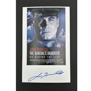 John Travolta Autographed "The Generals Daughter" Matted Poster