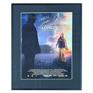 Saoirse Ronan & Rose McIver Framed Autographed "The Lovely Bones" Poster