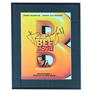 Jerry Seinfeld Framed Autographed "Bee Movie" Poster