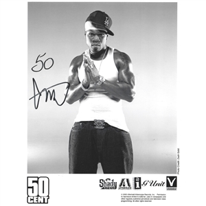 50 Cent Autographed 8X10 Photo