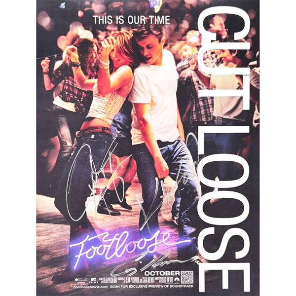 Julianne Hough, Kenny Wormold & Craig Brewer Autographed "Footloose" 9X11" Poster