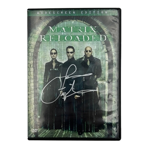 Laurence Fishburne Autographed "The Matrix" Reloaded DVD