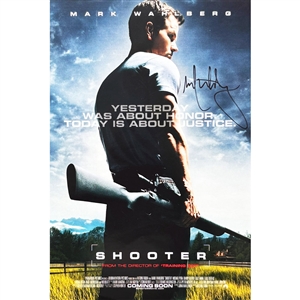 Mark Wahlberg Autographed "Shooter" 7.5X11" Poster