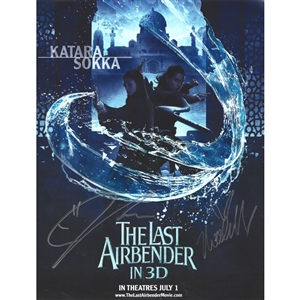 Nicola Peltz & Jackson Rathbone Autographed The Last Airbender 8.5X11 Poster