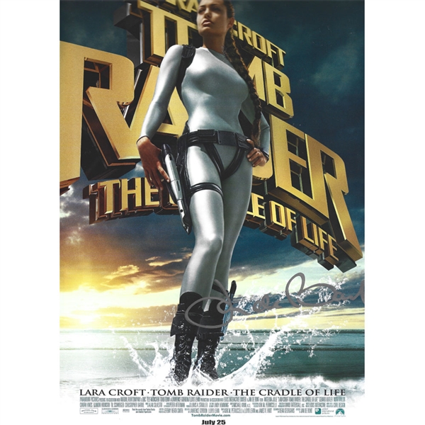 Jan de Bont Autographed "Tomb Raider" 8.5X12" Poster