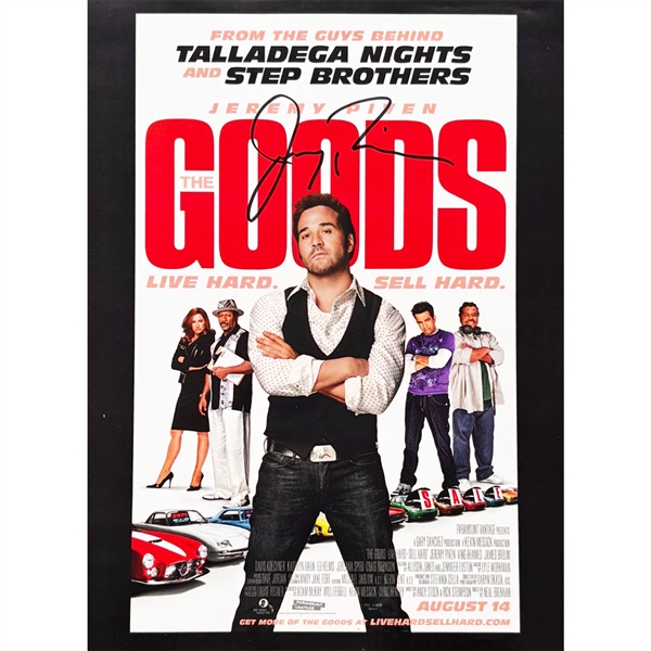 Jeremy Piven Autographed "The Goods" 8.5X11" Poster