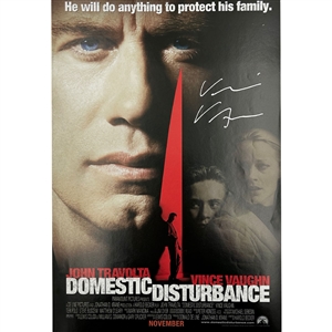 Vince Vaughn Autographed "Domestic Disturbance" 8.5X12" Poster