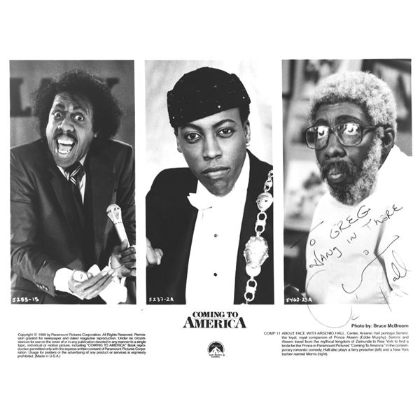 Arsenio Hall Autographed Coming to America 8X10 Photo - Personalized