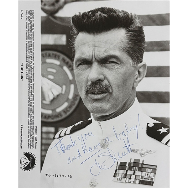 Tom Skerritt Autographed Top Gun 8X10 Photo - Personalized