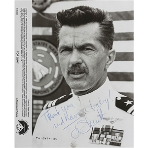 Tom Skerritt Autographed Top Gun 8X10 Photo - Personalized