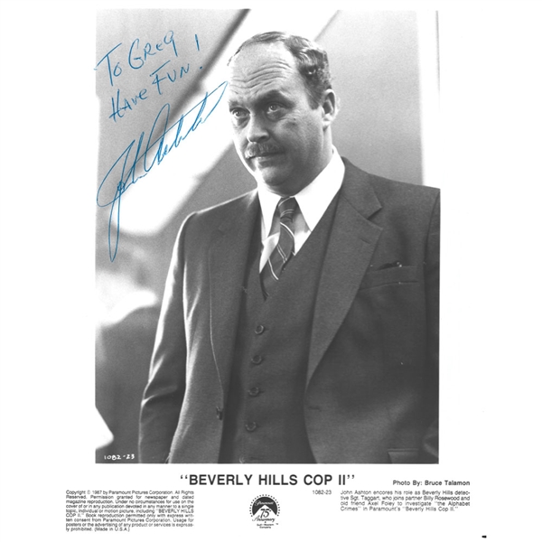 John Aston Autographed Beverly Hills Cop II 8X10 Photo - Personalized