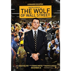 "The Wolf Of Wall Street" Double-Sided Original Full-Size Movie Poster