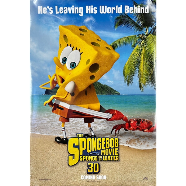 "The SpongeBob Movie - Sponge out of Water" Double-Sided Original Full-Size Movie Poster