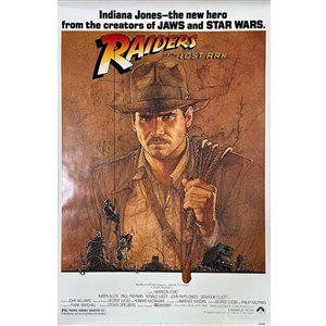 "Raiders of the Lost Ark" Original Full-Size Movie Poster