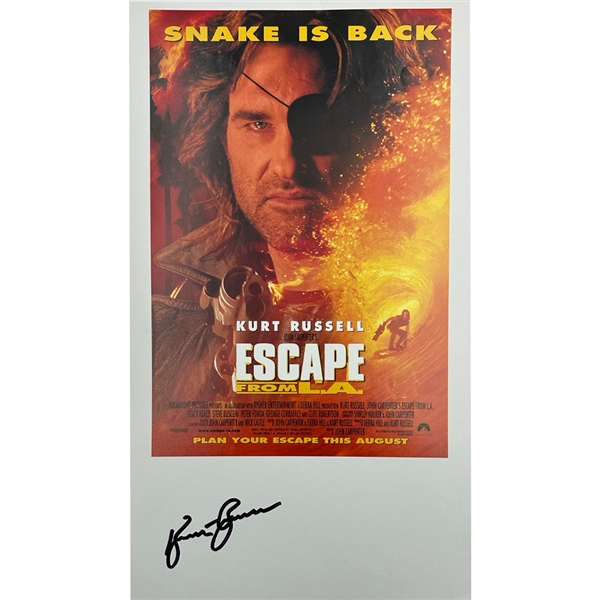 Kurt Russell Autographed "Escape From LA" 8.5X14" Poster