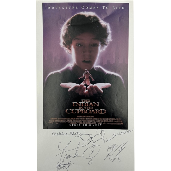 Frank Oz, Hal Scardino, Litefoot & More Autographed "The Indian in the Cupboard" 8.5X14" Poster