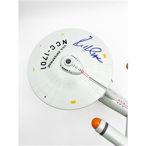William Shatner Autographed Model U.S.S. Enterprise 18 Replica Ship