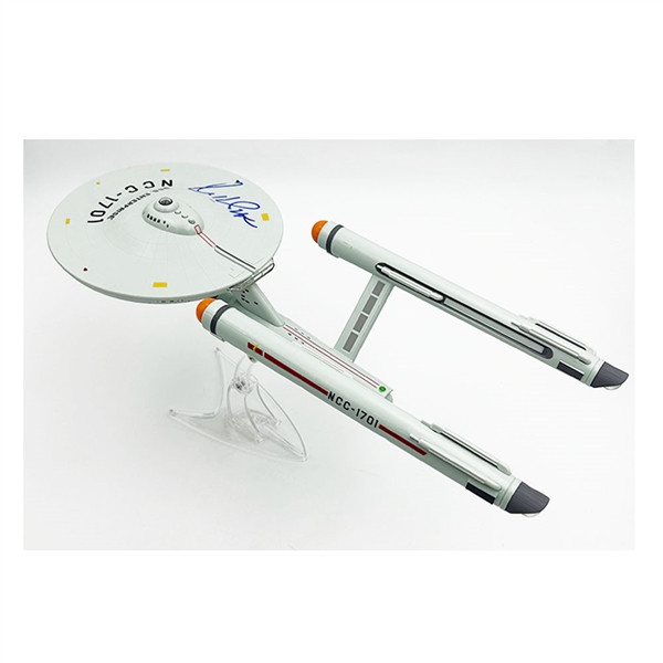 William Shatner Autographed Model U.S.S. Enterprise 18" Replica Ship