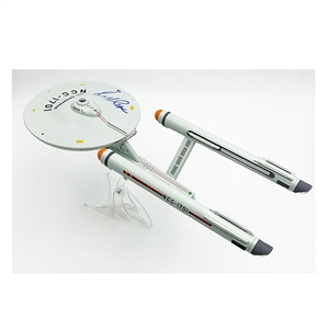 William Shatner Autographed Model U.S.S. Enterprise 18 Replica Ship
