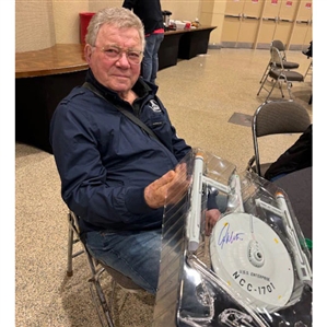 William Shatner Autographed Model U.S.S. Enterprise 18 Replica Ship