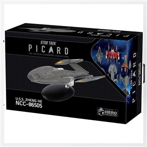 Jonathan Frakes Autographed Model U.S.S. Zheng He NCC-86505