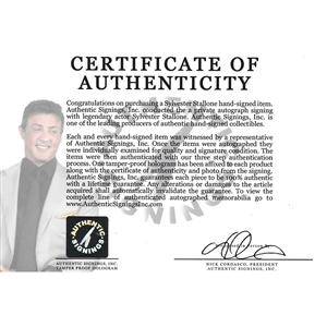 Sylvester Stallone Autographed Rambo 25th Anniversary Limited-Edition Knife