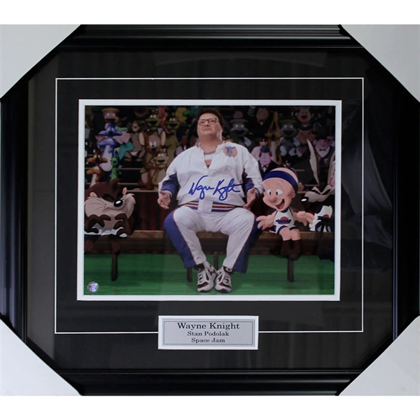 Wayne Knight Framed Autographed "Space Jam" 11X14 Photo